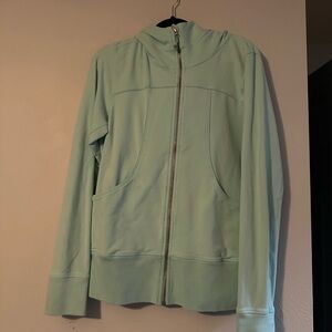 Mint Green Zip-Up Hoodie